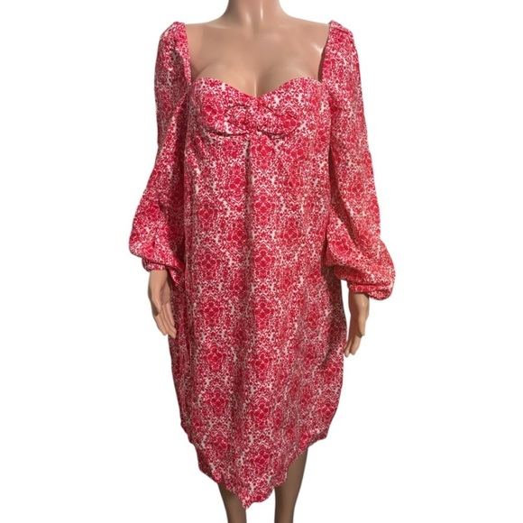 BODEN Women’s Linen Puff Sleeve Mini Shift Dress - Picture 4 of 16